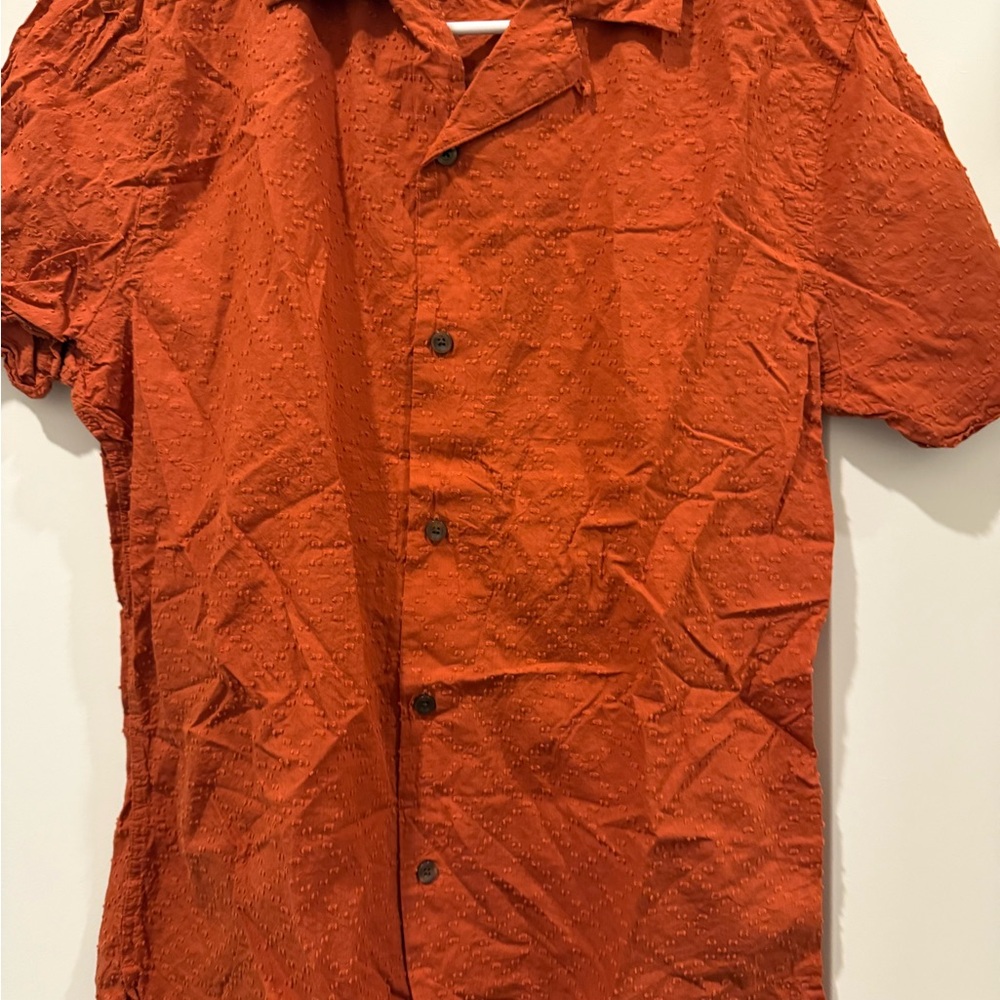 Express Textured Orange Shirt
